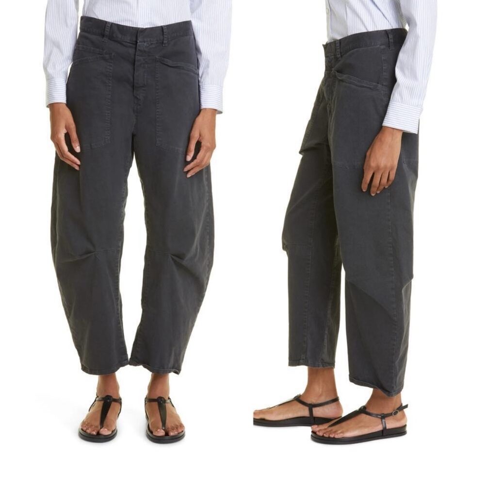 Nili Lotan Shon Stretch Cotton Pants Black Size 00